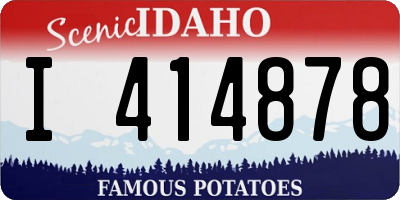ID license plate I414878