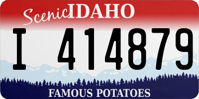 ID license plate I414879