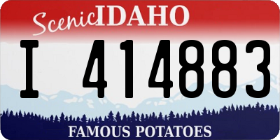 ID license plate I414883