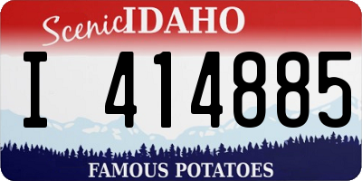 ID license plate I414885