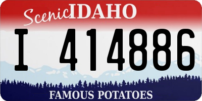 ID license plate I414886