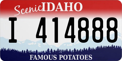 ID license plate I414888