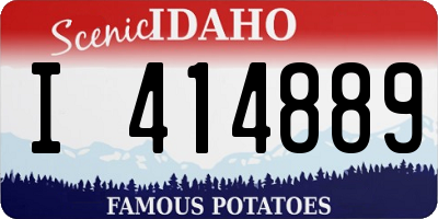 ID license plate I414889