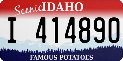 ID license plate I414890