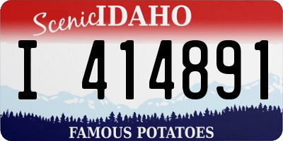 ID license plate I414891
