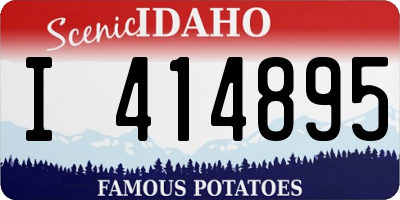 ID license plate I414895