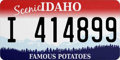 ID license plate I414899