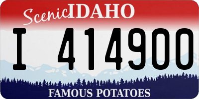 ID license plate I414900