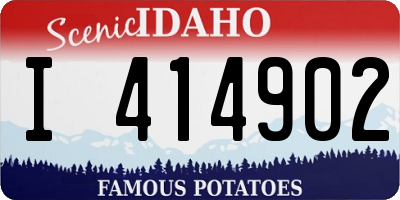 ID license plate I414902
