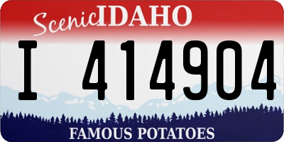 ID license plate I414904