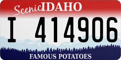 ID license plate I414906
