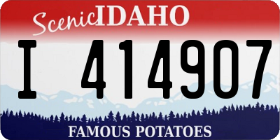 ID license plate I414907