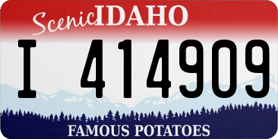 ID license plate I414909
