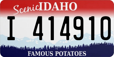 ID license plate I414910