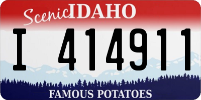 ID license plate I414911