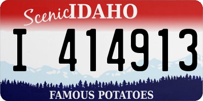 ID license plate I414913