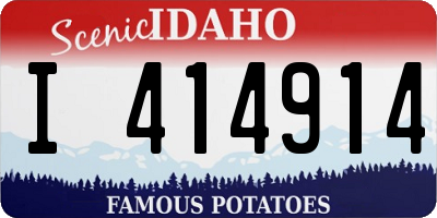 ID license plate I414914