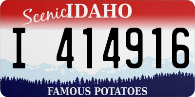 ID license plate I414916