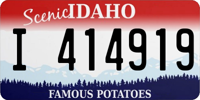 ID license plate I414919