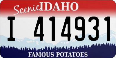 ID license plate I414931