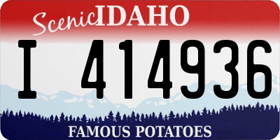 ID license plate I414936