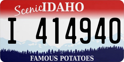 ID license plate I414940