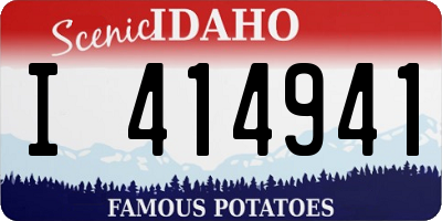 ID license plate I414941