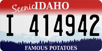 ID license plate I414942