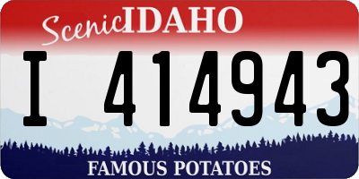ID license plate I414943