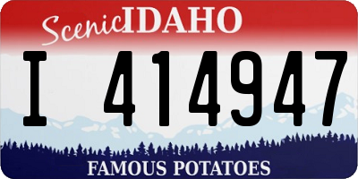 ID license plate I414947