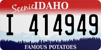 ID license plate I414949
