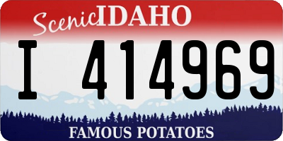 ID license plate I414969
