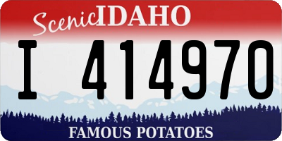 ID license plate I414970