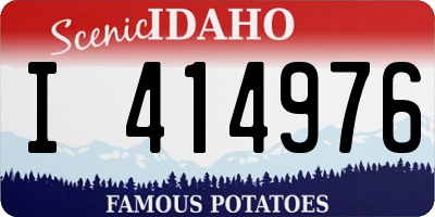 ID license plate I414976
