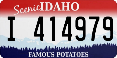 ID license plate I414979