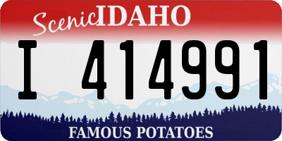 ID license plate I414991