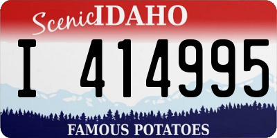 ID license plate I414995