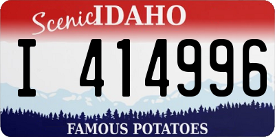 ID license plate I414996