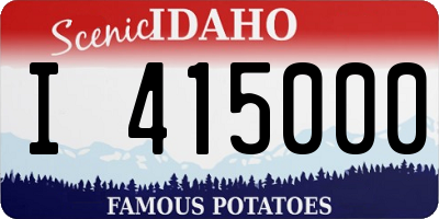 ID license plate I415000