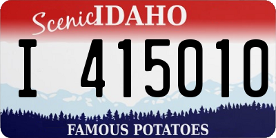 ID license plate I415010