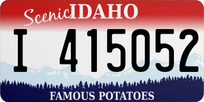 ID license plate I415052
