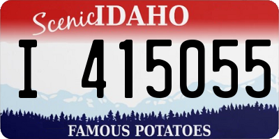 ID license plate I415055