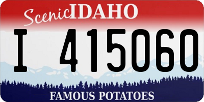 ID license plate I415060