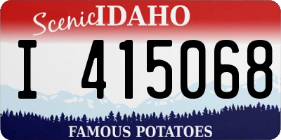 ID license plate I415068