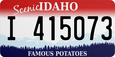 ID license plate I415073