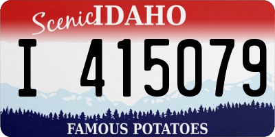 ID license plate I415079