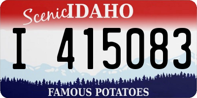 ID license plate I415083
