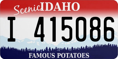ID license plate I415086
