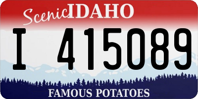 ID license plate I415089