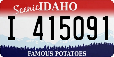 ID license plate I415091